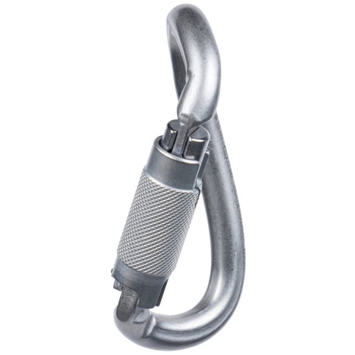 DNA Carabiner, Auto Lock, NFPA, Gray/Silver