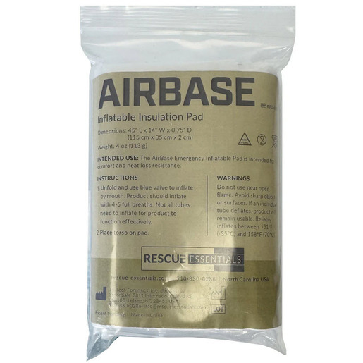 AirBase Inflatable Insulation Pad, 45in L x 14in W x 0.75in D, No Pump Required