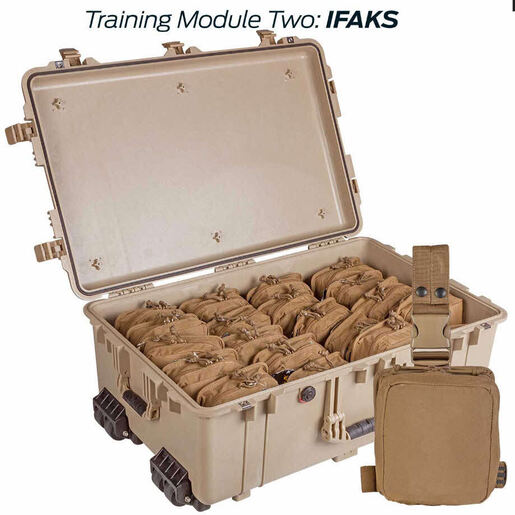 TCCC / TECC Modular Training System Kit, with Mod 1: Skill Stations, Mod 2: IFAKs, Mod 3: Extraction