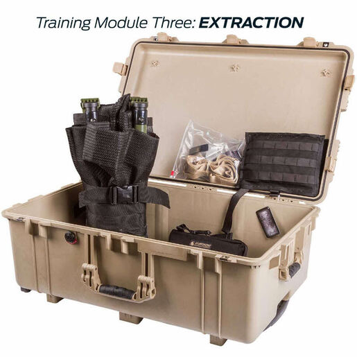 TCCC / TECC Modular Training System Kit, with Mod 1: Skill Stations, Mod 2: IFAKs, Mod 3: Extraction