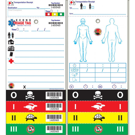 Econo Triage Tags, 25-Pack