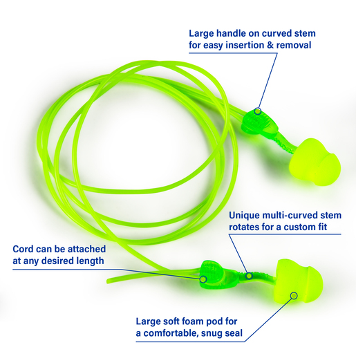Moldex Glide® Foam Twist and Push-In Earplugs