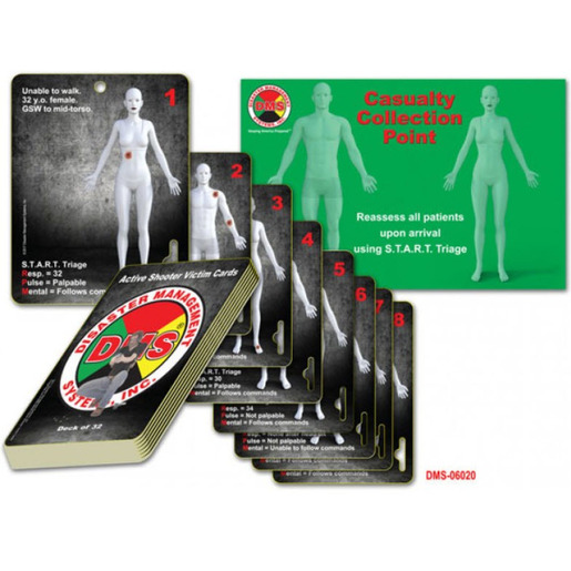 Active Shooter Victim Cards, Deck of 32