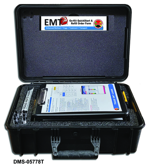 EMT3® Tactical Go-Kit, 8 Position, Waterproof/Dustproof Case, TAA Compliant