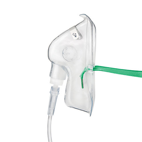 Medium Concentration Oxygen Mask, Universal Connector, Pediatric, Elongated