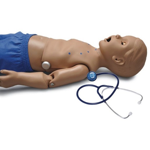 Gaumard® Advanced Heart and Lung Sounds, Pediatric Manikin, 1 Year Old, Medium Skin