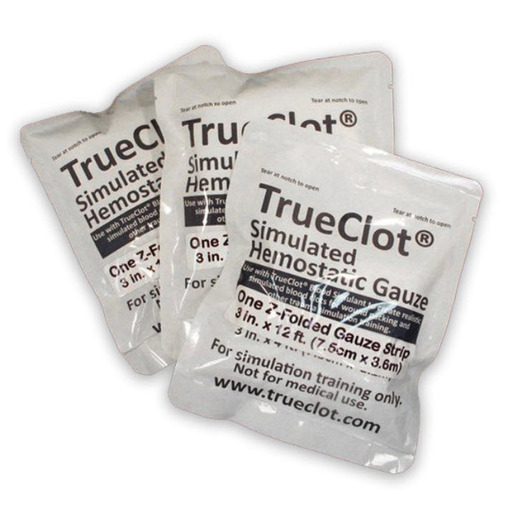 TrueClot® Simulated Hemostatic Gauze Trainer, Z-Fold