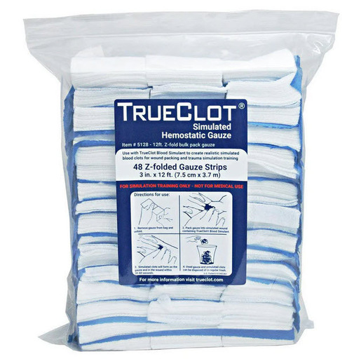 TrueClot® Simulated Hemostatic Gauze Trainer, Z-Fold