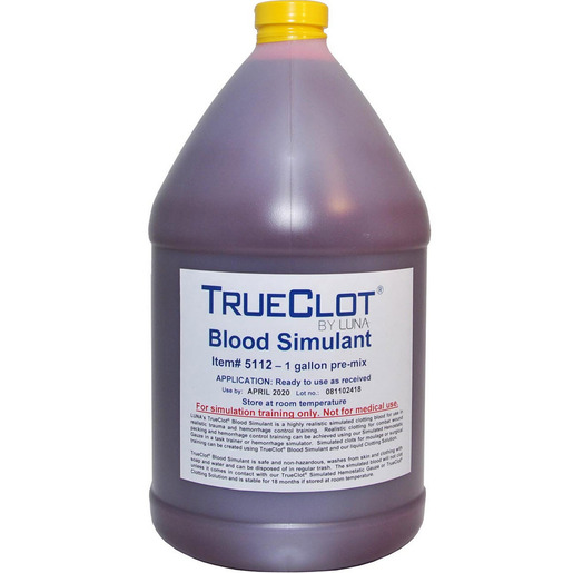 TrueClot® Blood Simulant, Pre-Mixed, 1 Gallon