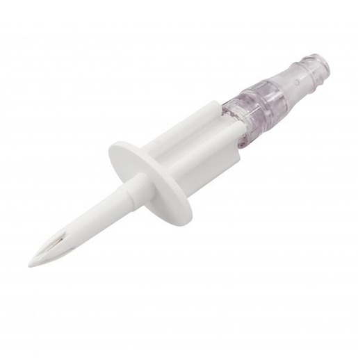 MicroClave Needle-Free Connector IV Bag Spike with Luer Connector, 0.34mL Priming Volume