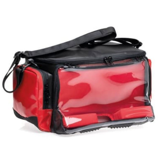 Monitor Bag for SimStart, with Pouches and Shoulder Strap, Red