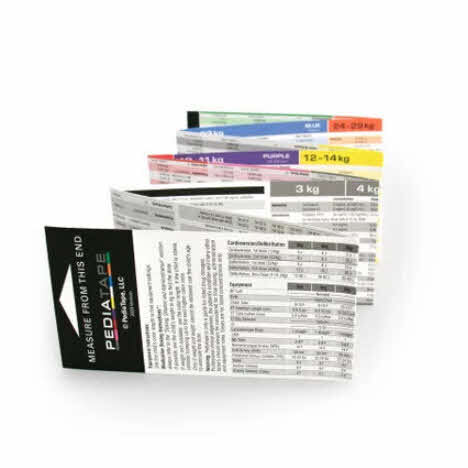 PediaTape, Pediatric Emergency Measuring Tape, 2023-205 Version