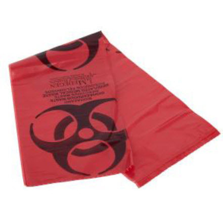 MDI Biohazard Bags, Safe-T-Seal, 30-33gal, 31in x 41in, Red