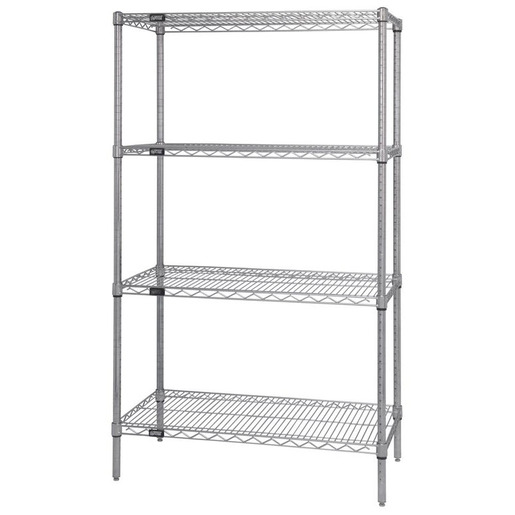 *DS ONLY* Wire Shelving Starter Kit, 74in H x 36in W x 24in D