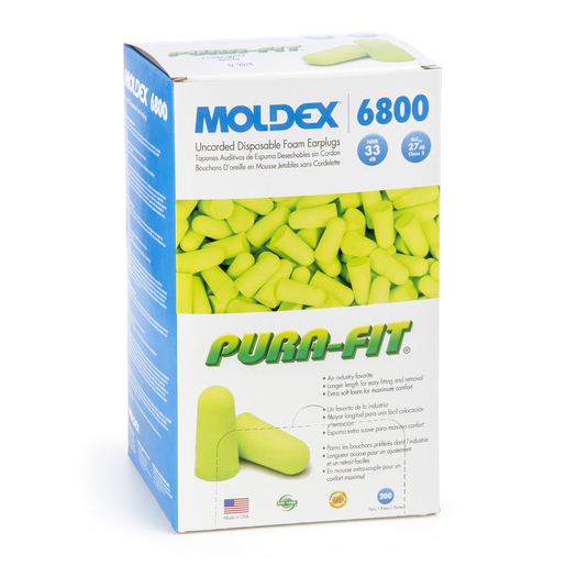 Moldex Pura-Fit® Disposable Foam Earplugs