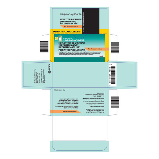 Recombivax HB, 5mcg/0.5mL, Vial