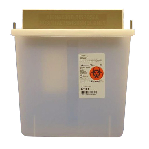 SharpSafety In-Room Sharps Containers with Mailbox-Style Lid