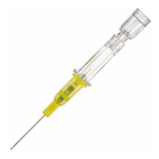 Introcan Safety® IV Catheter, FEP Polymer, 24ga x 0.75in, Yellow Introcan Safety® IV Catheter, FEP Polymer, 24ga x 0.75in, Yellow