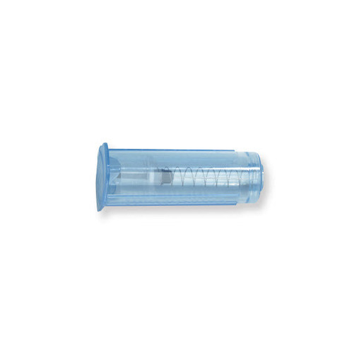 VanishPoint® Blood Collection Tube Holder Clear Blue Plastic, End Cap