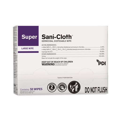PDI Super Sani-Cloth® Quat Alcohol Disinfecting Wipes