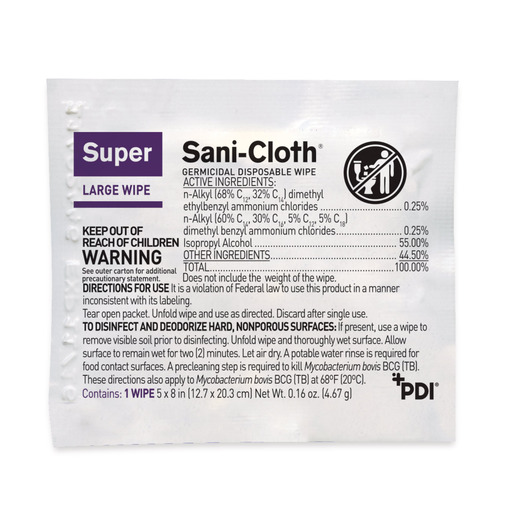 PDI Super Sani-Cloth® Quat Alcohol Disinfecting Wipes