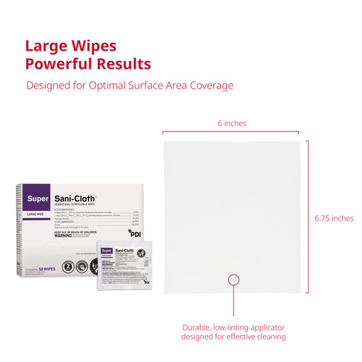 PDI Super Sani-Cloth® Quat Alcohol Disinfecting Wipes