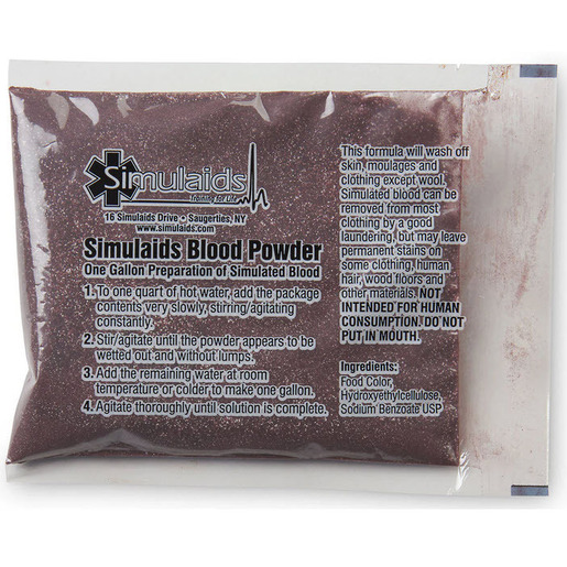 Simulated Blood Powder, Makes 1 Gallon