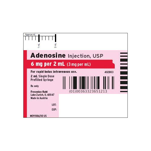 Adenosine, 6mg/2mL, Simplist® Prefilled Syringe