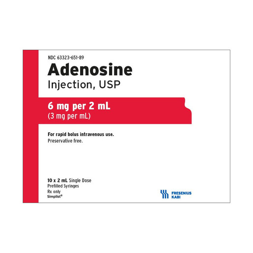 Adenosine, 6mg/2mL, Simplist® Prefilled Syringe
