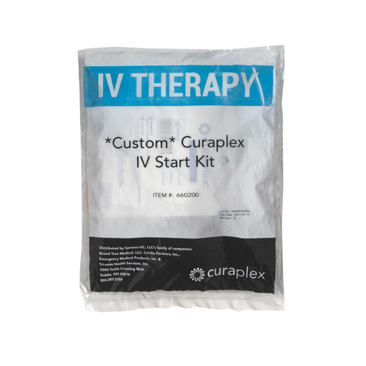 IV Start Kit with Kwik Klip, IV Guard Dressing, Prep Pads, Specimen Bag, Gauze and Tourniquet