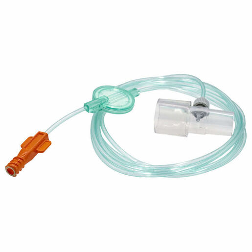 Curaplex® EtCO2 Sampling Line with Airway Adapter Intubated, Adult and Pediatric, 7ft Tubing