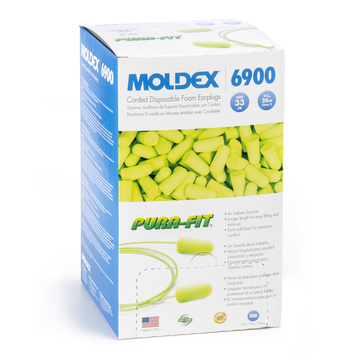 Moldex Pura-Fit® Disposable Foam Earplugs
