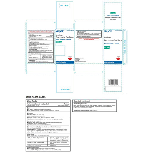 Docusate Softgels, 100mg
