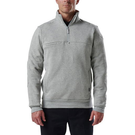 5.11® Men's 1/4 Zip Long Sleeve Job Shirt 2.0, Heather Gray, Small