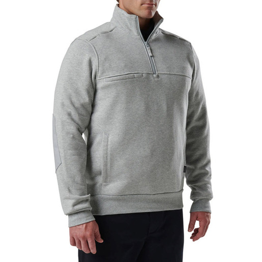 5.11® Men's 1/4 Zip Long Sleeve Job Shirt 2.0, Heather Gray