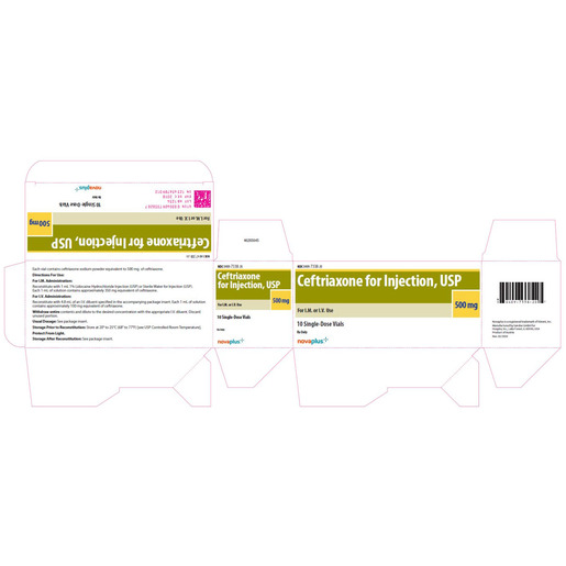 Ceftriaxone for Injection, 500mg Vial