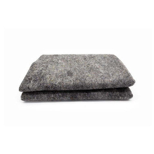 Cot Blanket, Wool/Synthetic, 80in x 62in, Gray
