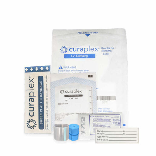Curaplex® IV Start Kit With Curaplex® Guard, Chloraprep, No Flush