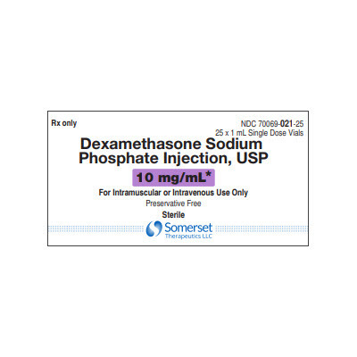 Dexamethasone, 10mg/mL, Vial