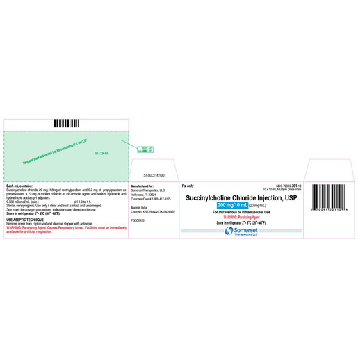 Succinylcholine Chloride, 200mg/10mL, Vial