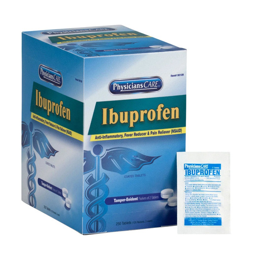 PhysiciansCare® Ibuprofen Pain Reliever, 200mg, 2 per Pack