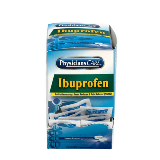 PhysiciansCare® Ibuprofen Pain Reliever, 200mg, 2 per Pack