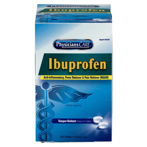 PhysiciansCare® Ibuprofen Pain Reliever, 200mg, 2 per Pack