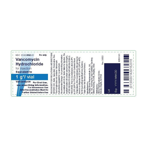 Vancomycin Hydrochloride 1gm Powder, Vial