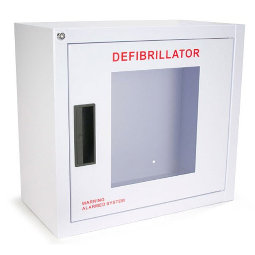 Standard Surface Mount AED Cabinet, Square Corners with Alarm