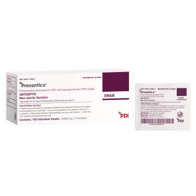 Prevantics ® Swab, 1mL, 100 Count Prevantics ® Swab, 1mL, 100 Count