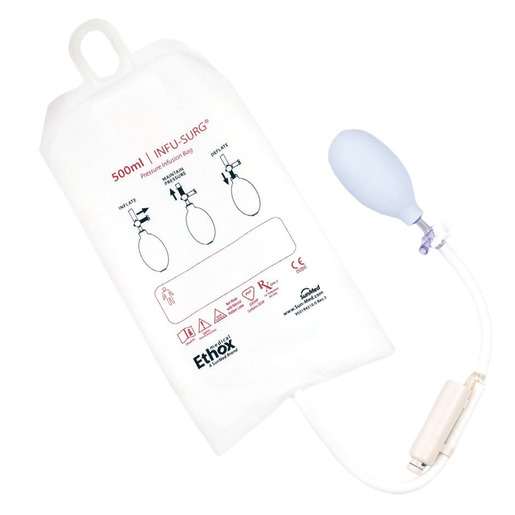 INFU-SURG® Clarity Pressure Infusion Bag with Bulb and Gauge, 500cc