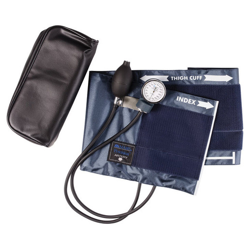 MABIS® Precision™ Aneroid Sphygmomanometers, Blue Nylon, Latex