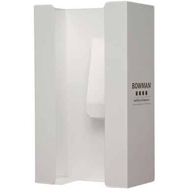 BOWMAN<sup>®</sup> Quad Glove Box Dispenser, White Baked Enamel Finish