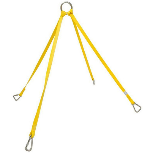 Junkin Lightweight Wire Basket Stretcher, Nylon Bridle Sling with Carabiners